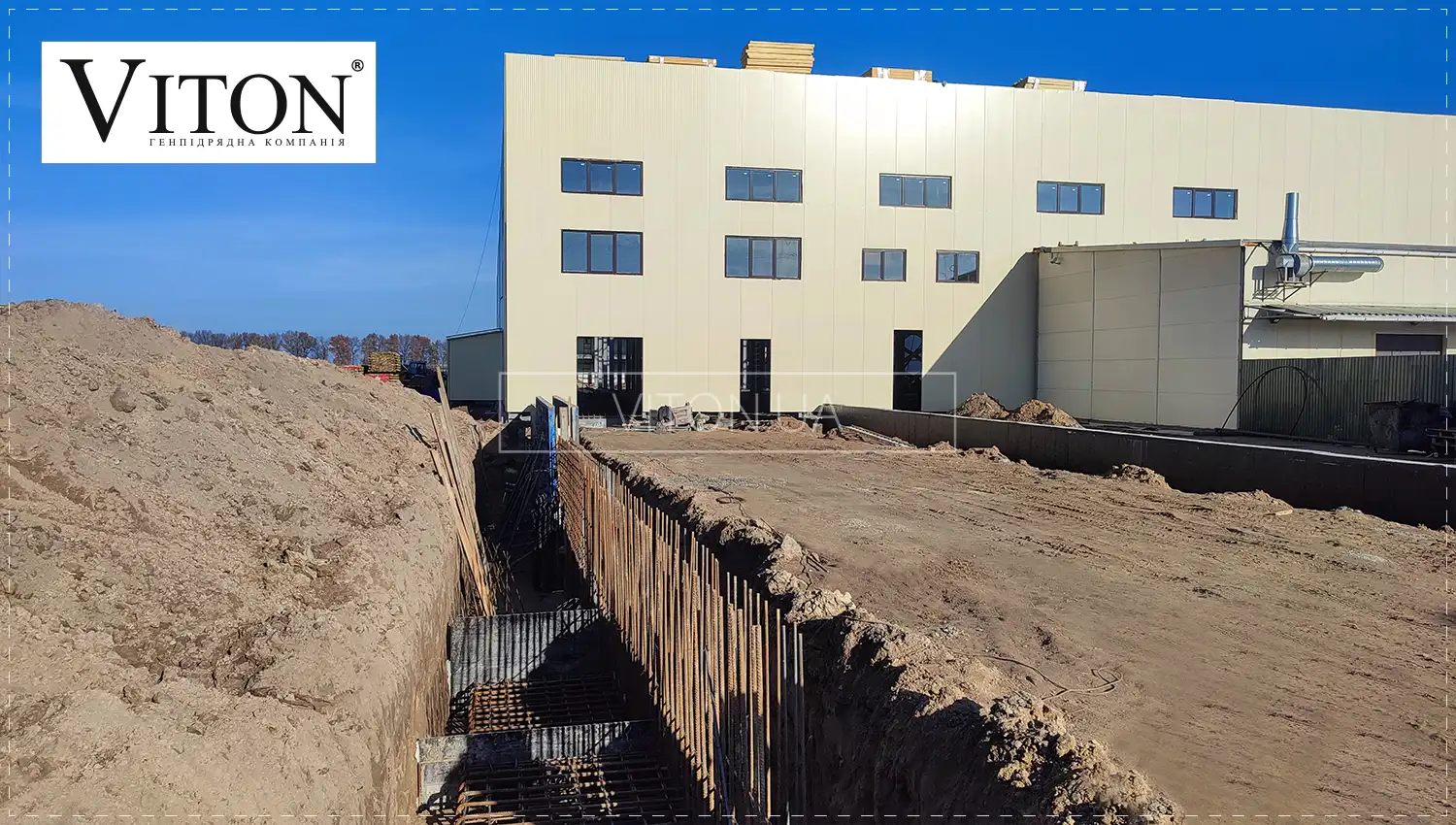 Типи фундаментів при будівництві швидкомонтованих будівель від Viton.