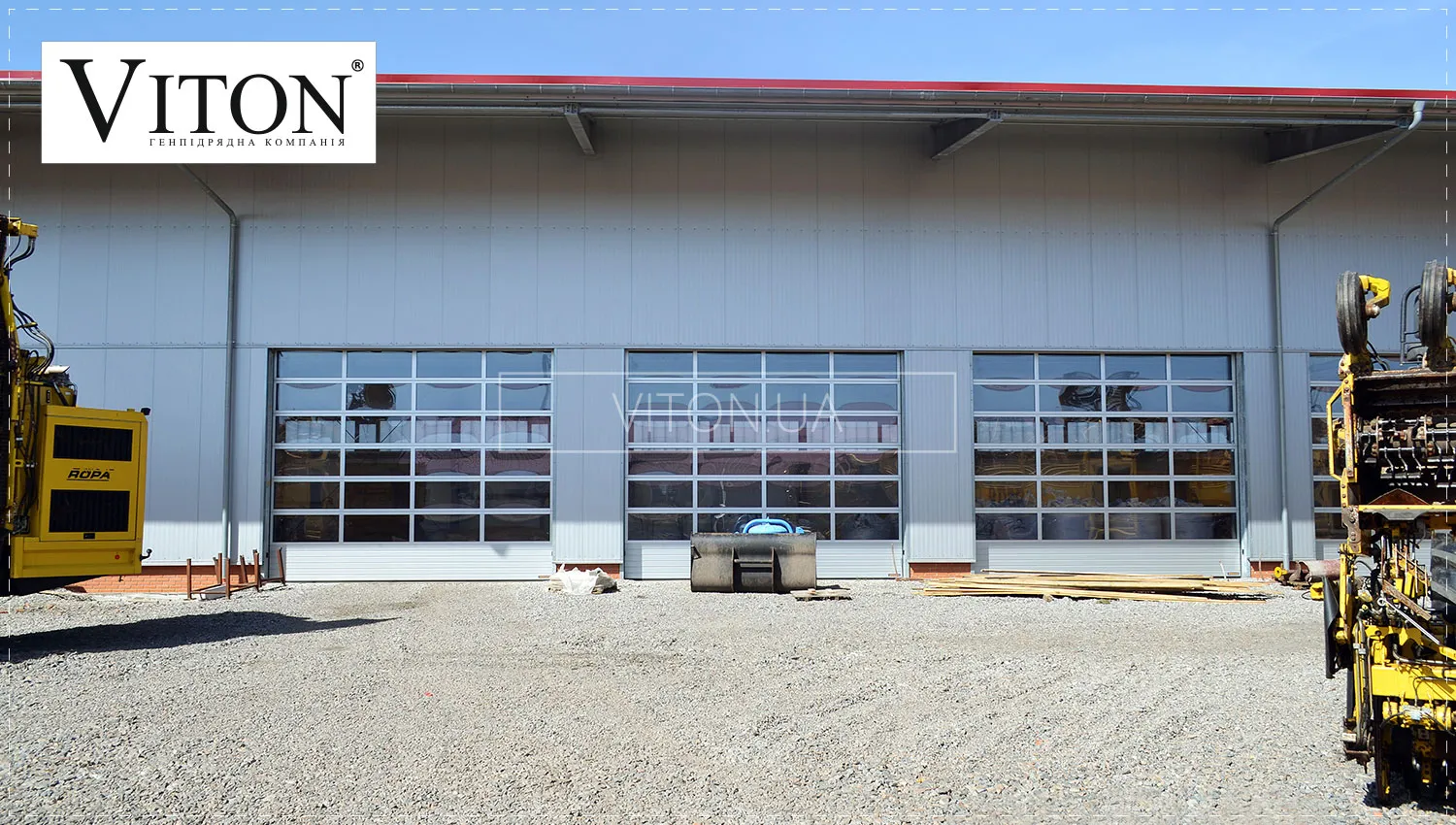 Строительство утепленного ангара для обслуживания и ремонта спецтехники в Украине - ООО «Витон».