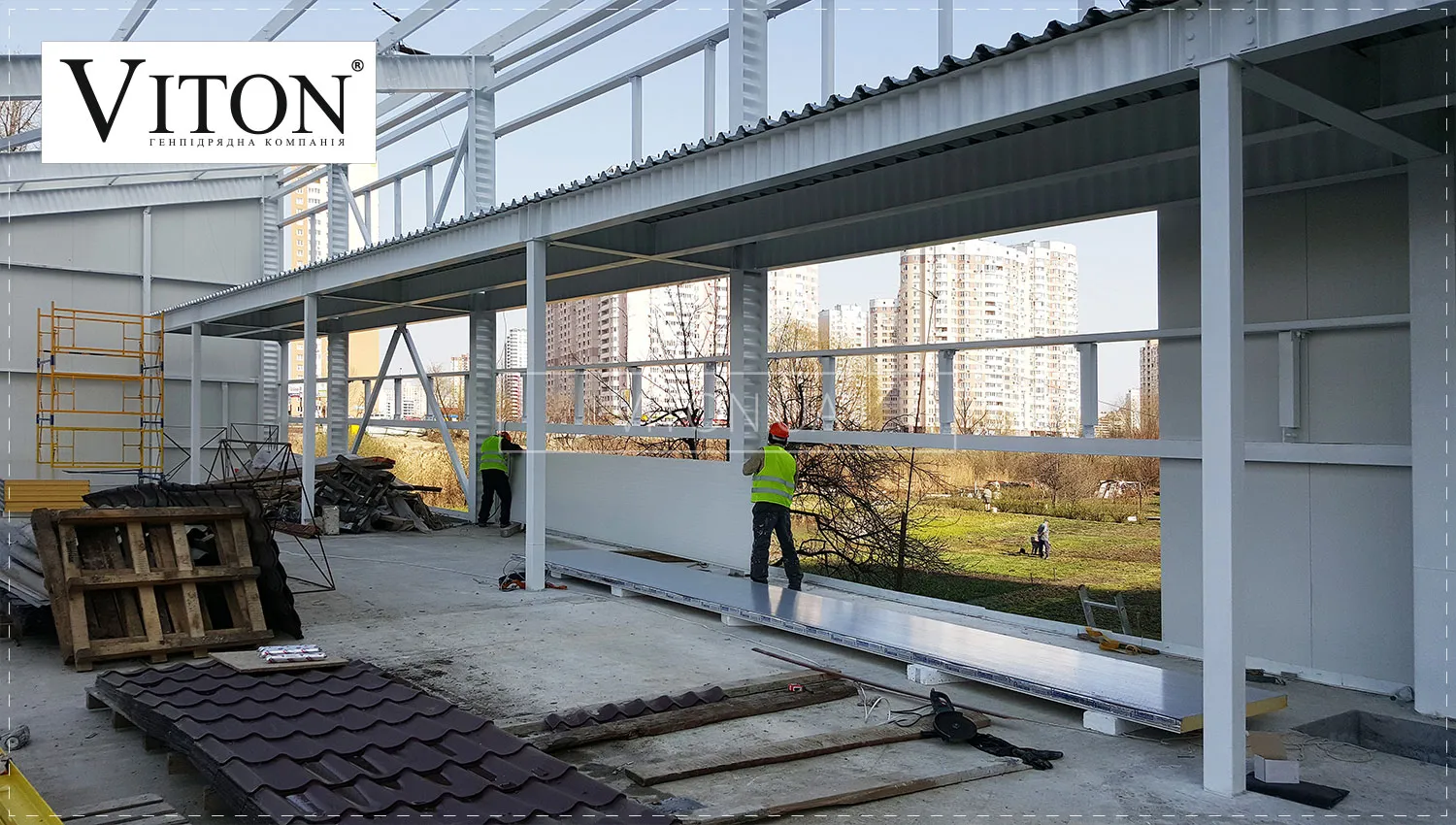Будівництво СТО із металоконструкцій від VITON.