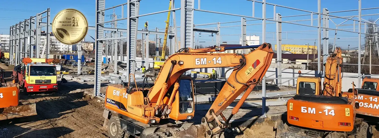 Будівництво
у короткі терміни
під ключ від 1000 м2